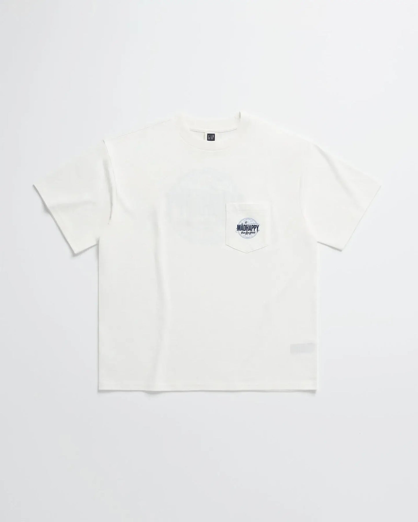 Gap - MadHappy - Globe Pocket Tee - Star White