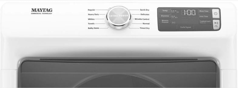 Maytag MED5630 7.3 cu. ft. Front Load Electric Dryer with Extra Power and Quick Dry cycle