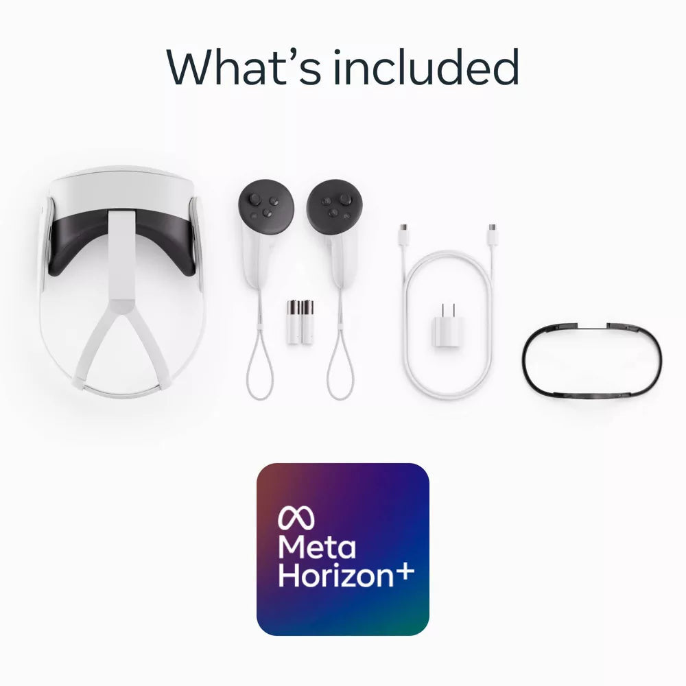 Meta Quest 3S 128GB | VR Headset — Thirty-Three Percent More Memory — 2X Graphical Processing Power — Virtual Reality Without Wires — Access to 40+ Games with a 3-Month Trial of Meta Horizon+ Included
