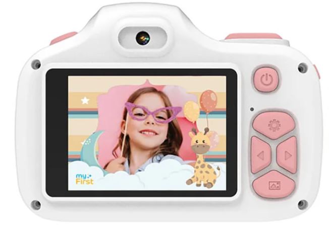 myFirst - Camera 3 Digital Camera for Kids with Extra Selfie Lens 16MP HD