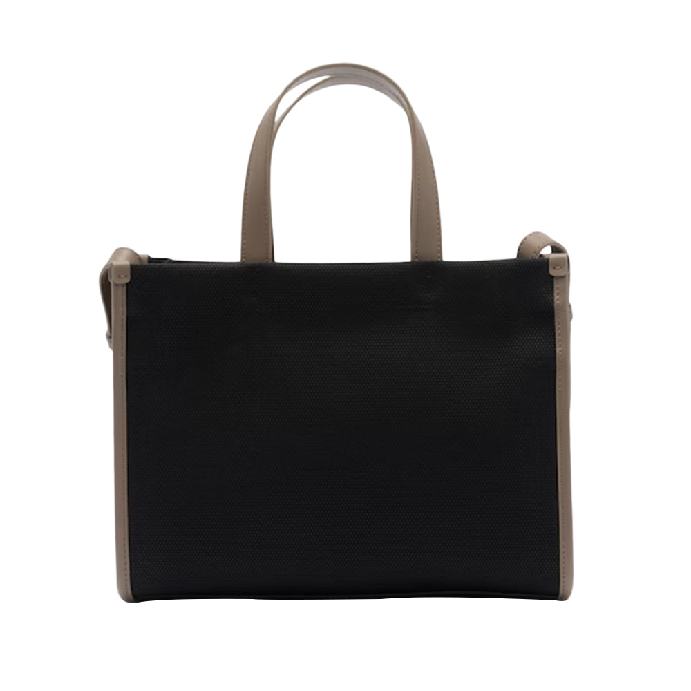 Lacoste Small Heritage Canvas Tote Bag - Black