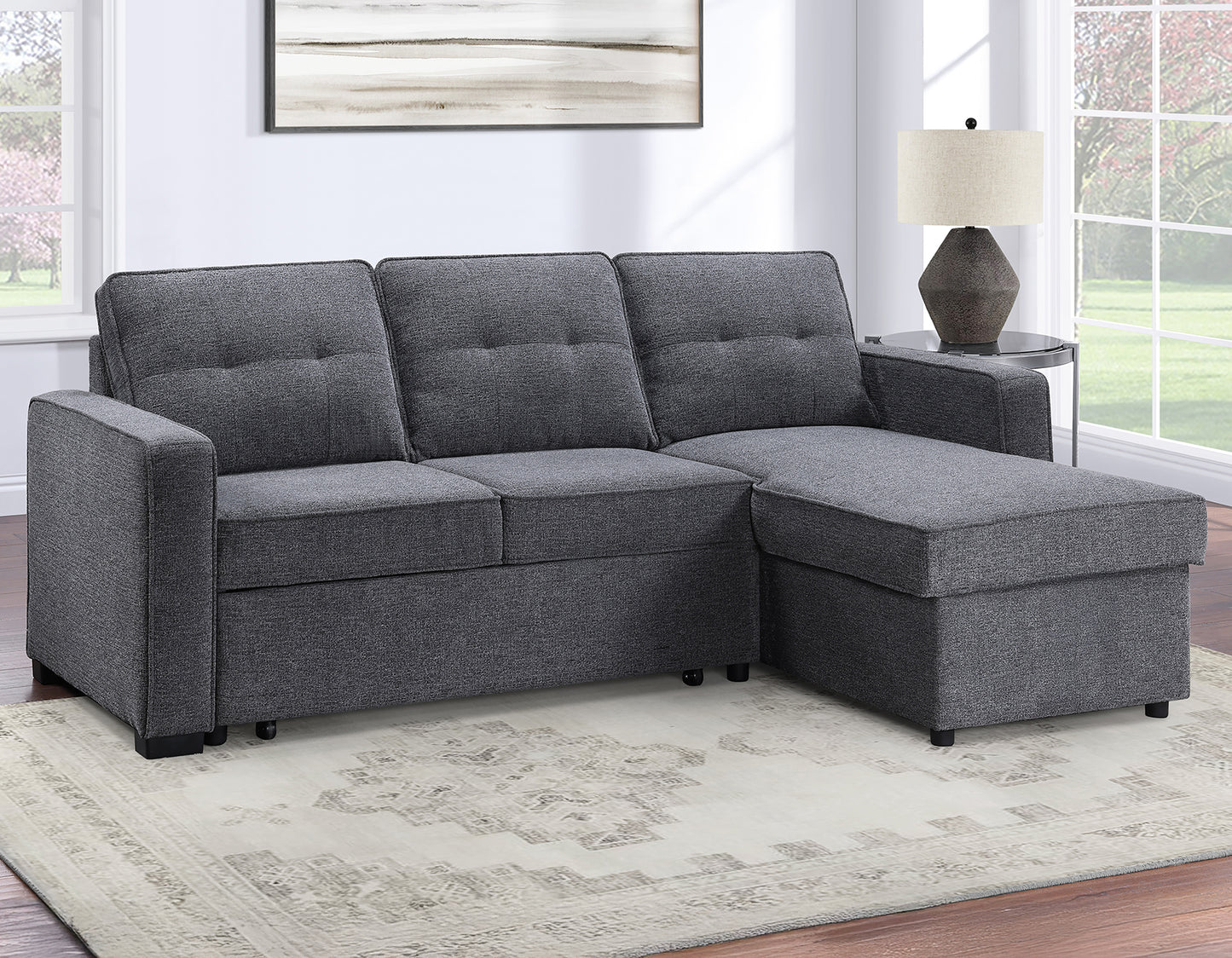 Noah Love Chaise Set - Grey