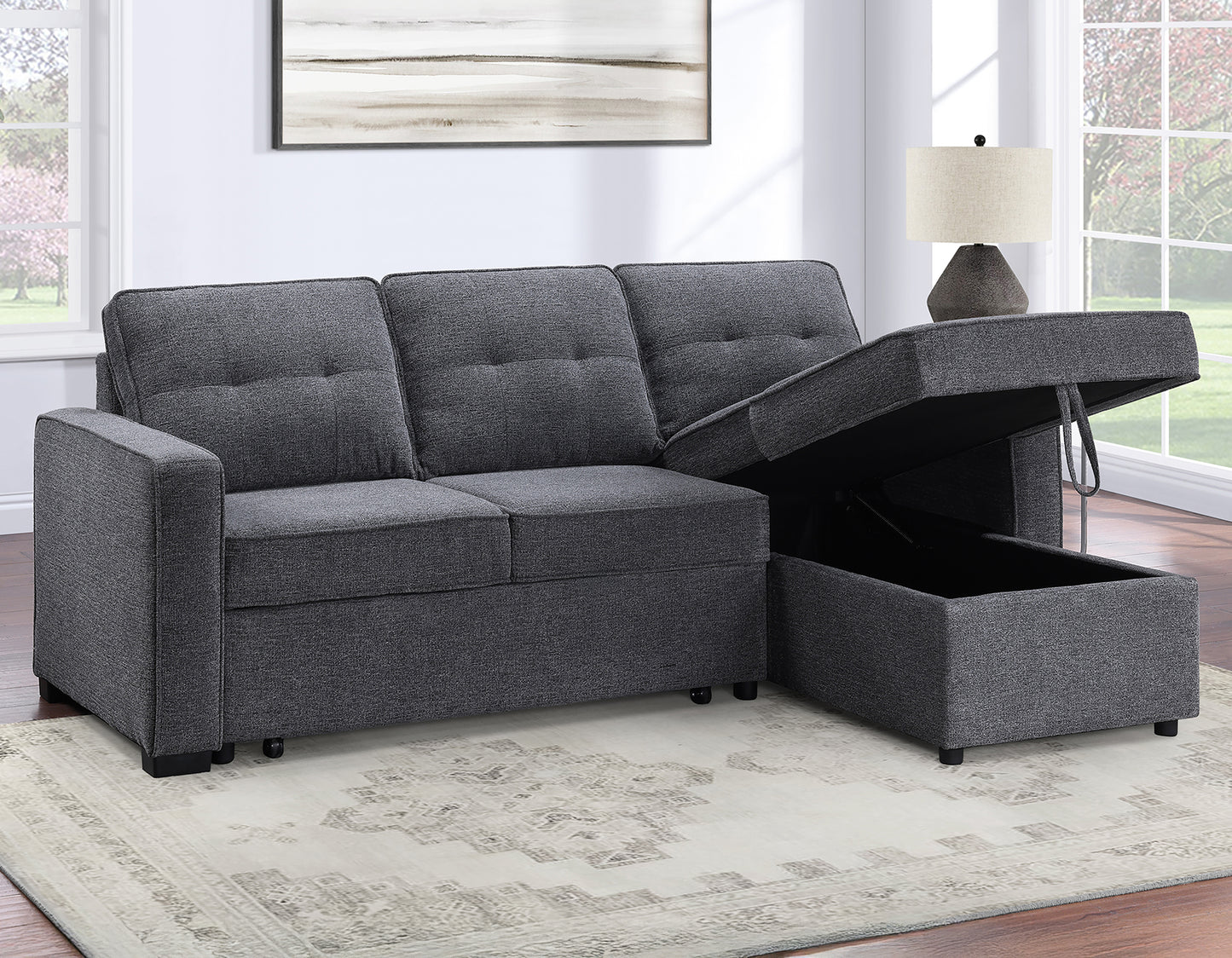 Noah Love Chaise Set - Grey