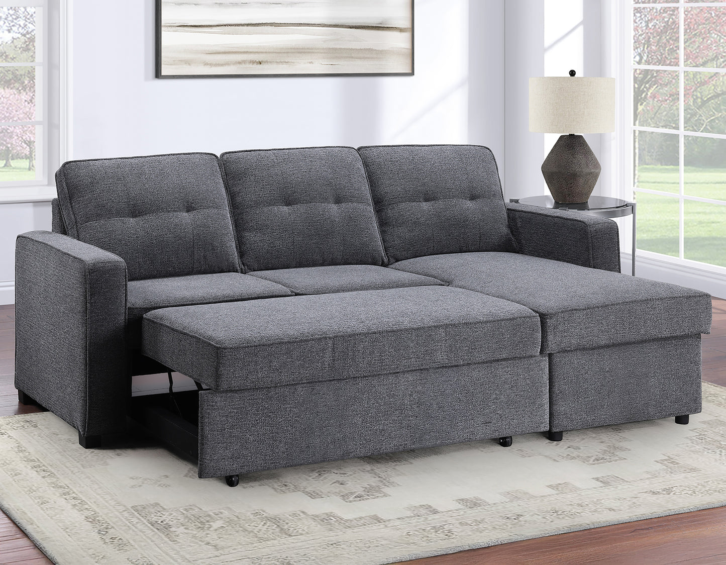 Noah Love Chaise Set - Grey