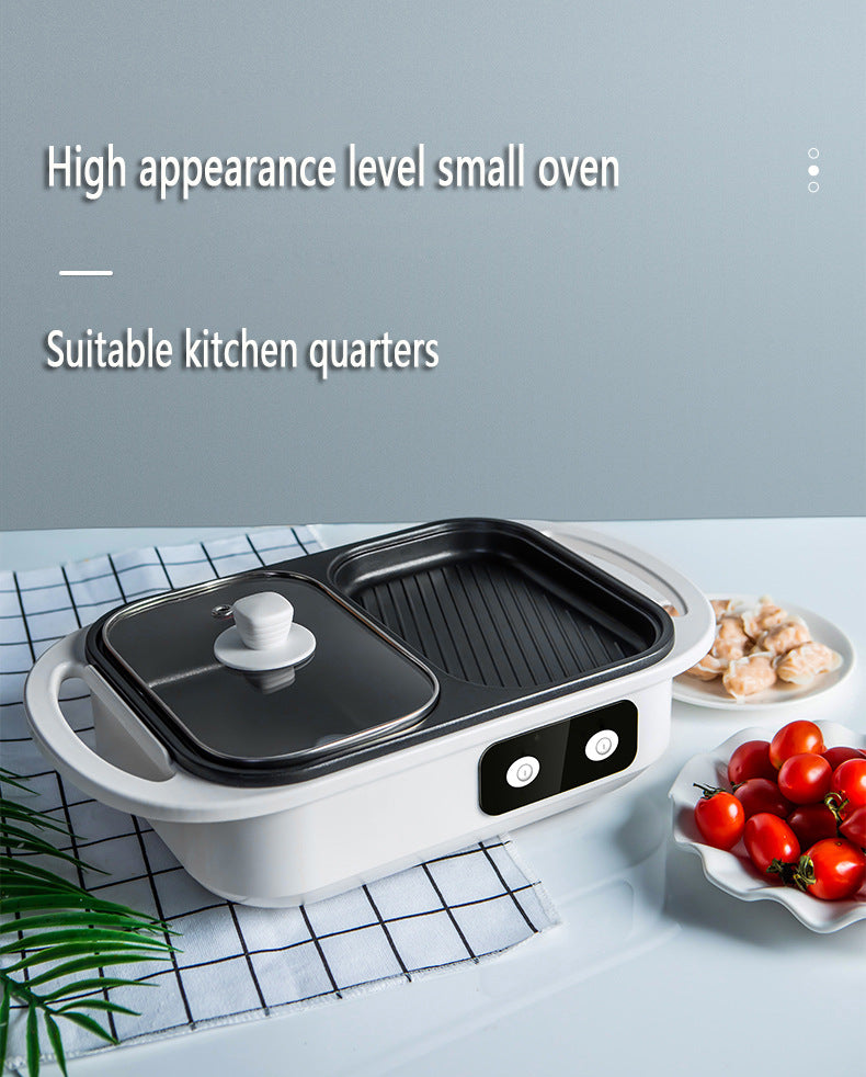 2 in 1 Non-Stick Shabu Pot and Griddle β Induction Heating for Versatile Cooking