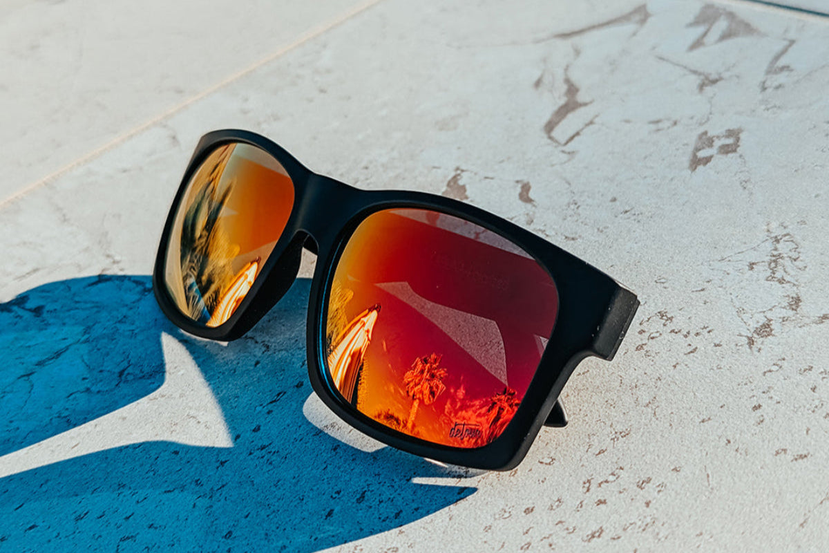 Big Kahuna XL - Matte Black - Red Sunset Polarized