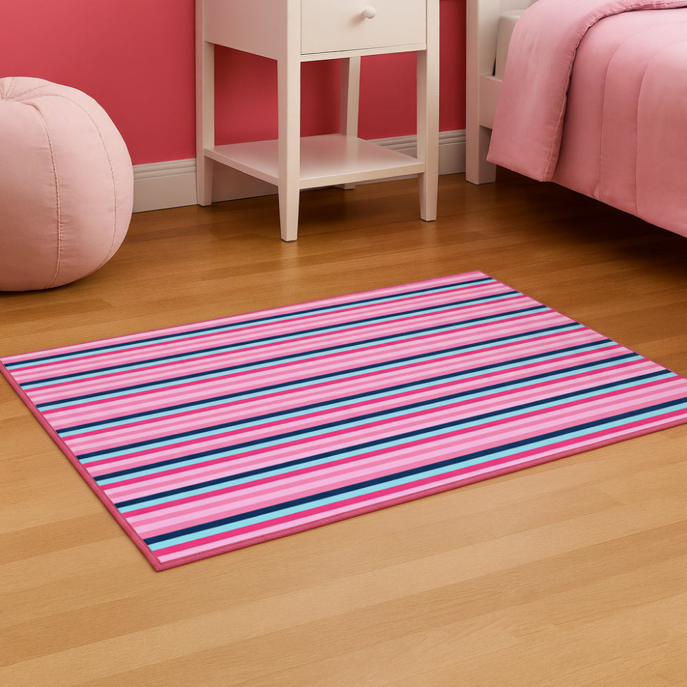 L.A Rugs 1'7" x 2'5" Fun Time Blooming Pink Rectangle Area Rug - Pink