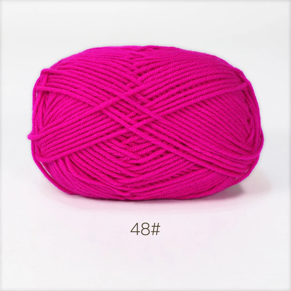 A1-1 50g Set Soft Milk Cotton Yarn for Knitting and Crochet