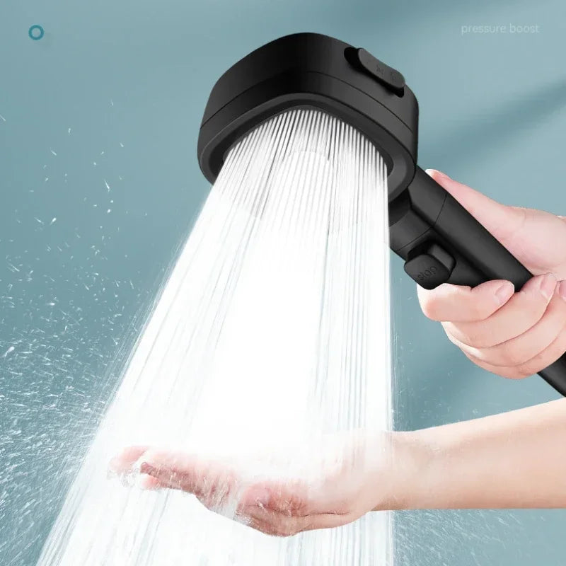 High Pressure Shower Head Water Saving 3 Modes Adjustable Massage Sprayer