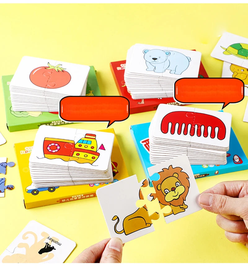 Kids Animal Puzzles for Toddlers 1 2 3 Years Educational Matching Game