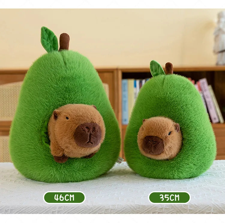 35cm Plush Capybara Doll Avocado Mouse Soft Toy Gift