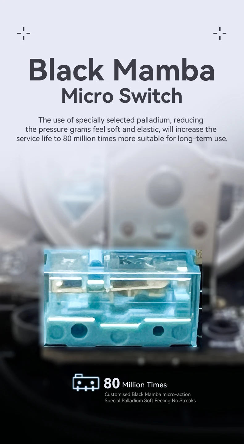 X3 PixArt PAW3395 Bluetooth Mouse 26000dpi Tri-Mode 49g