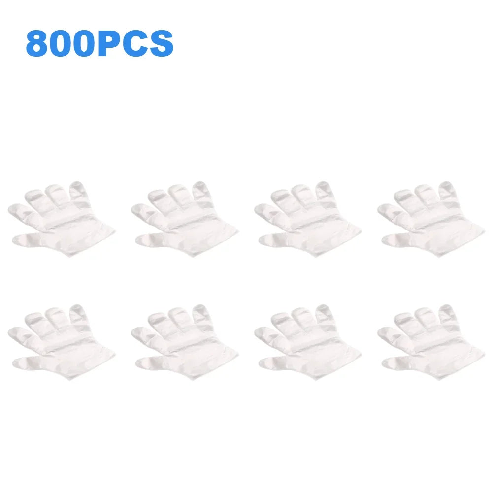 3000 Count Disposable Transparent Plastic Gloves for Kitchen and Bathroom Cleaning Durable Ambidextrous Gloves for DIY Cooking