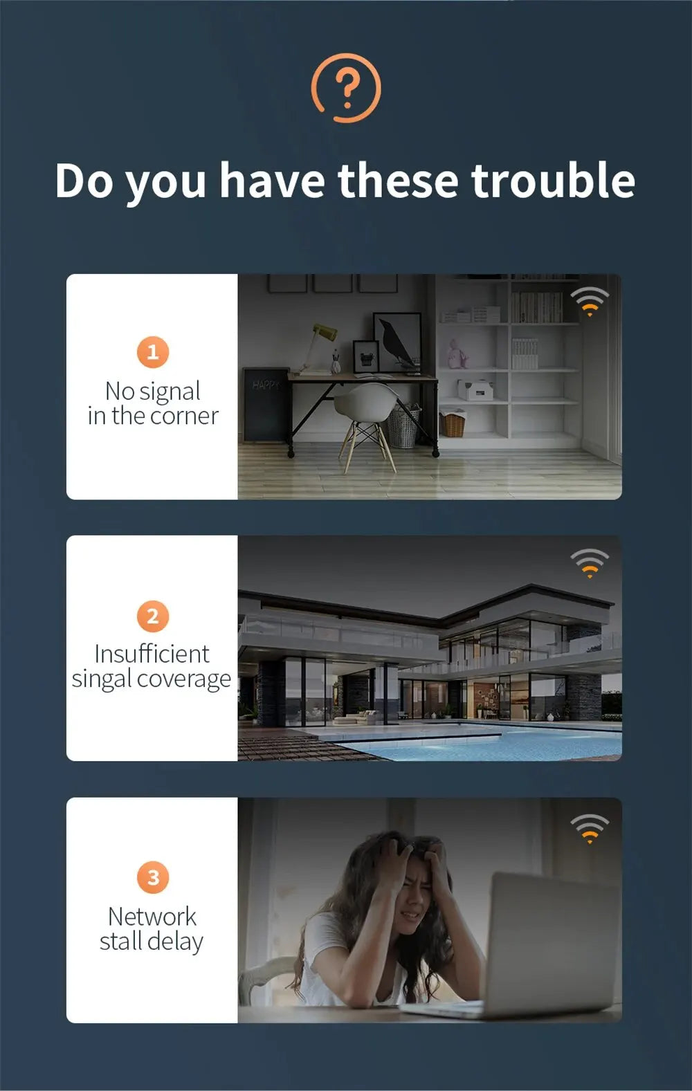 300Mbps Wireless WiFi Repeater Long Range Signal Booster