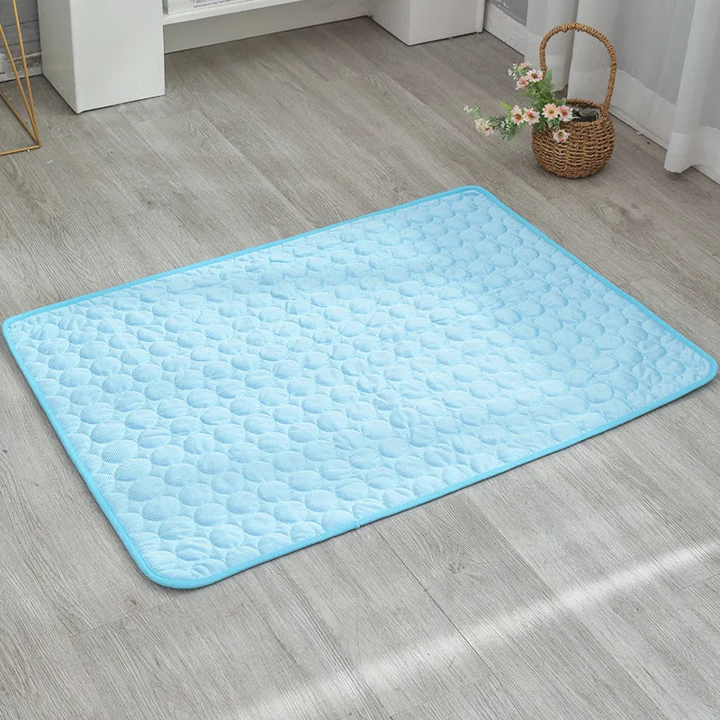 Dog Cooling Mat Summer Pad Breathable Washable Pet Bed
