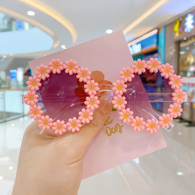 Summer Child Sunglasses Daisy Flower UV400 Eyewear for Kids