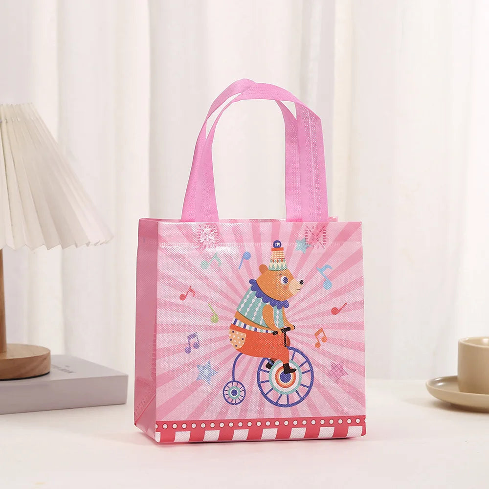 Circus Carnival Non Woven Gift Bags for Kids Birthday
