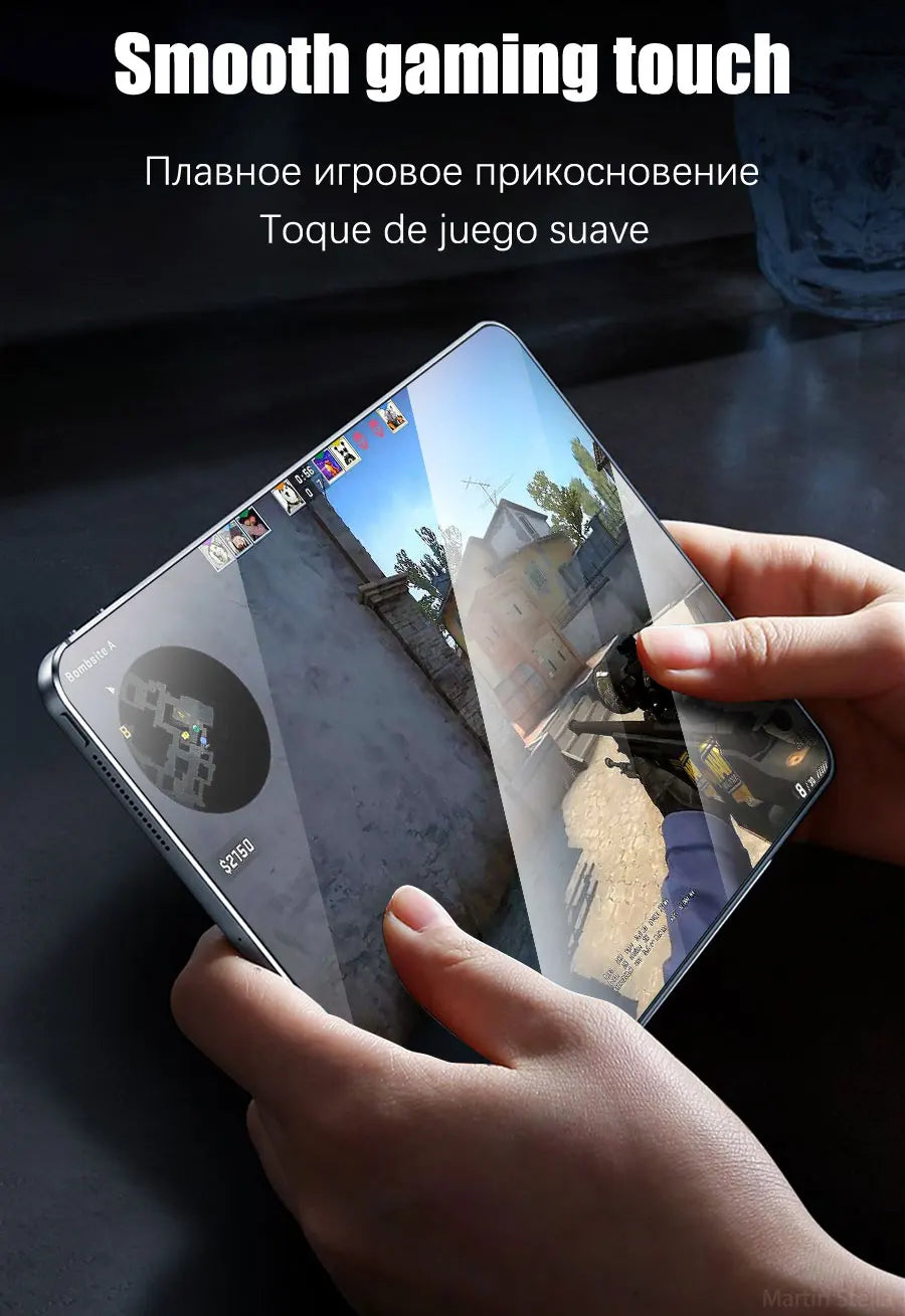 2 protectores de pantalla de vidrio templado para Samsung Galaxy Tab S8 Ultra Plus S6 Lite S7 Fe A7 Lite A8 S9 A9, accesorios para tabletas