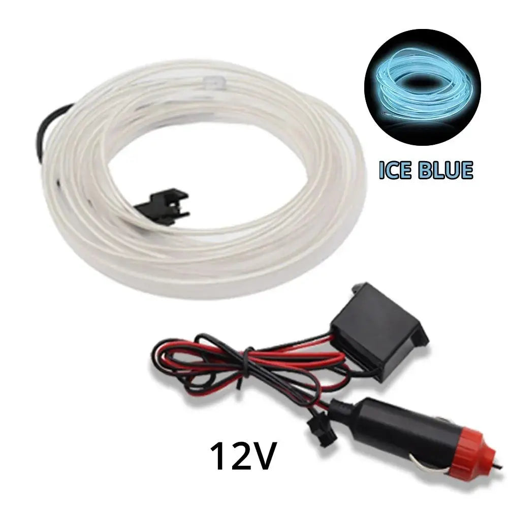1M/2M/3M/5M Car Interior LED Strip Flexible Neon Lights USB