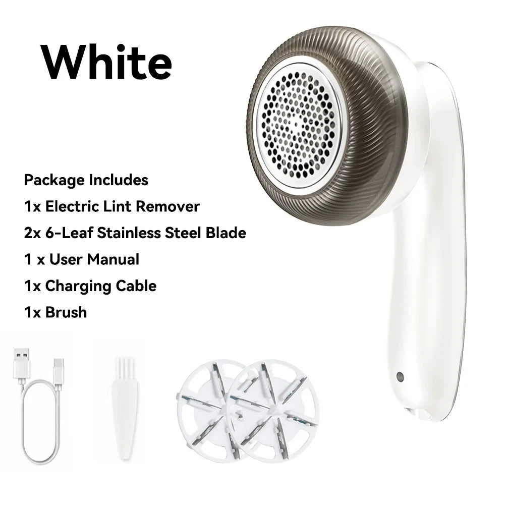 Electric Digital Display Lint Remover Rechargeable Fabric Shaver Portable for Clothes and Hair Balls