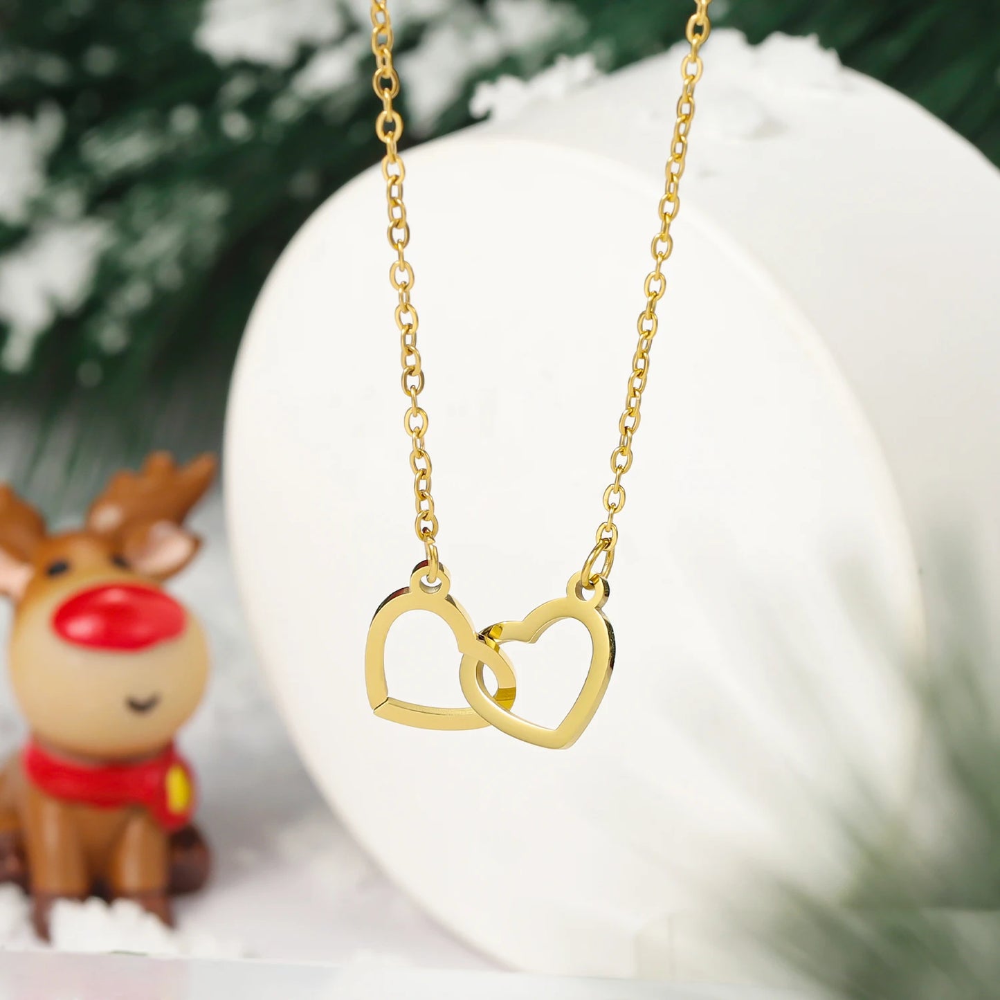 Eternal Rose Box With Heart Necklace For Mom Mother's Day Gift