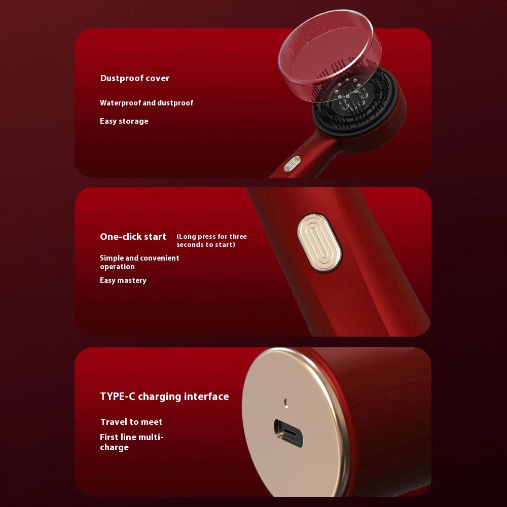 Electric Vibration Massage Comb Red Light for Hair Growth