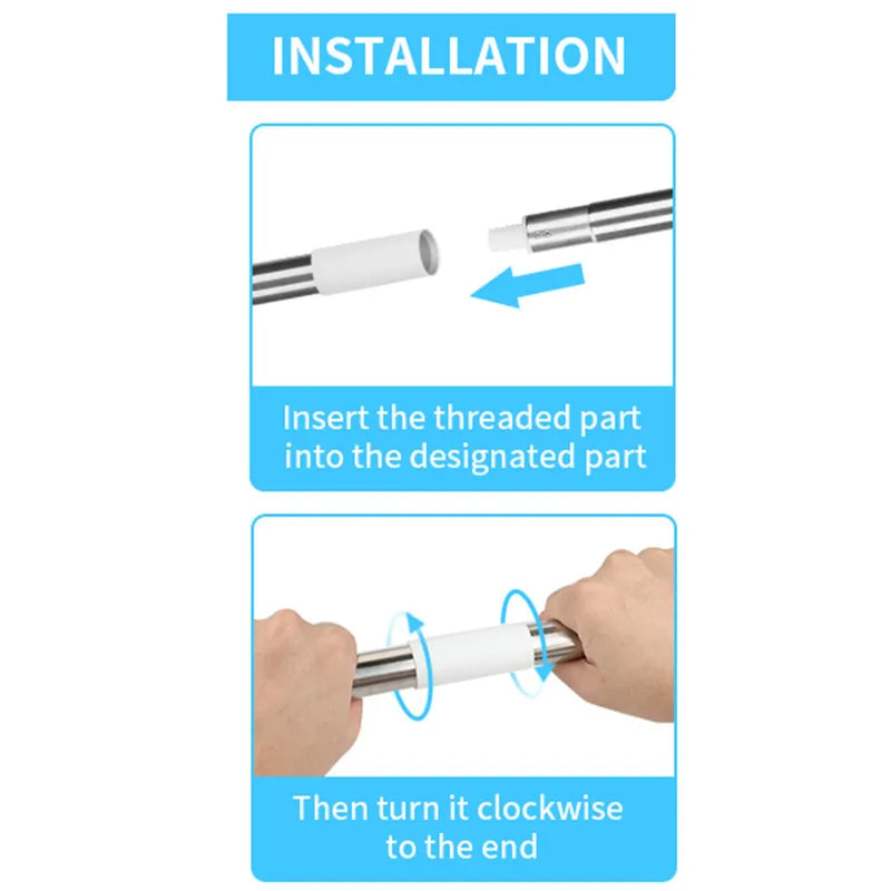 Rubber Broom with Long Handle for Pet Hair Removal Non Scratch Floor Brush for Carpet and Hard Surface Cleaning