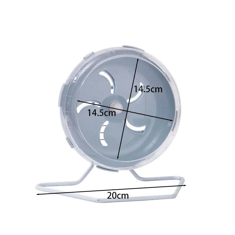 Hamster Running Wheel Silent Hamster Wheel Non-slip Can Be Hung in A Cage Running Wheel Sports and Play Toy Bracket Accessories