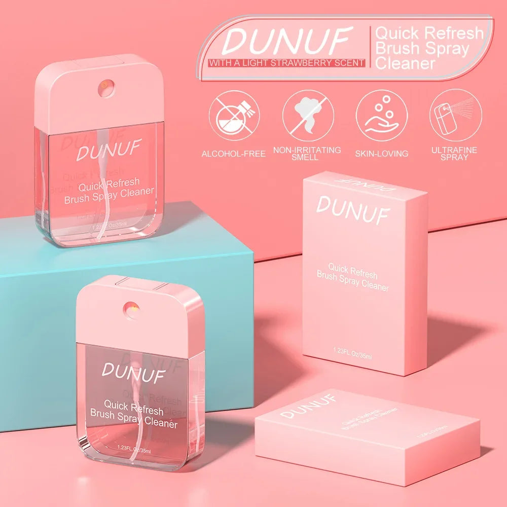 DUNUF 35ML Makeup Brush Cleaning Spray Quick Clean Tool