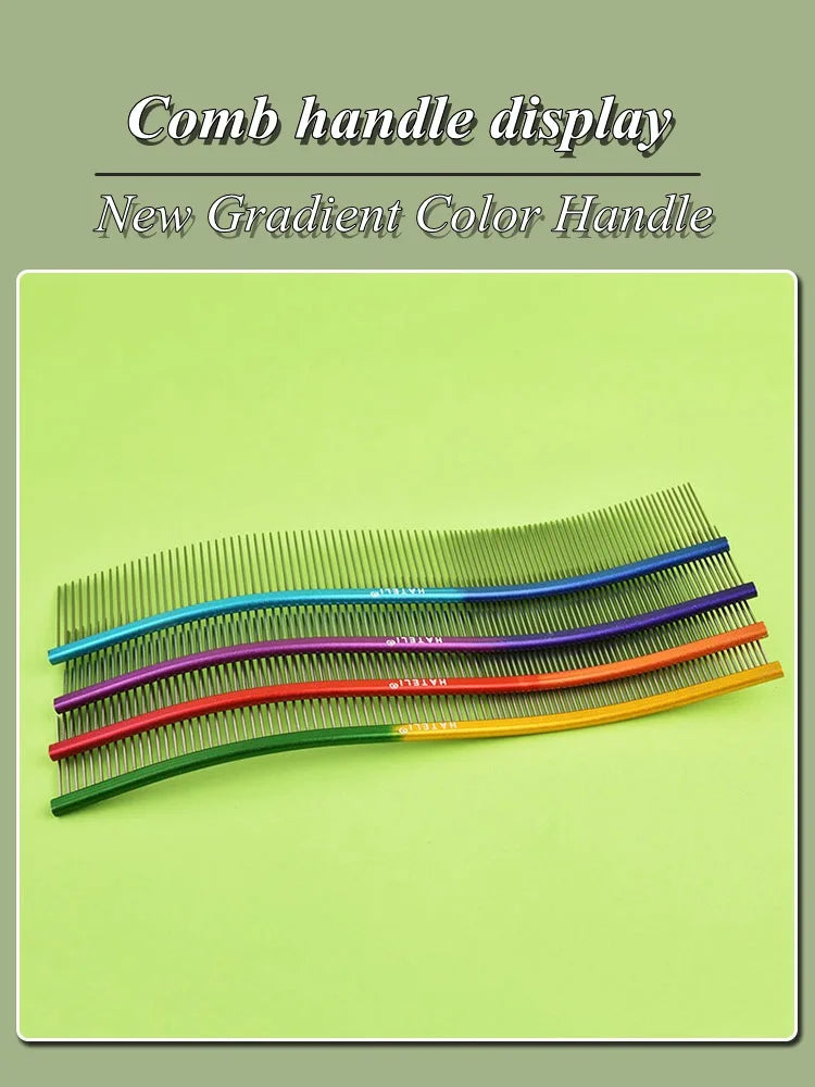 22cm S-Shaped Stainless Steel Pet Grooming Comb for Cats and Dogs with Dense Teeth for Effective Hair Removal and Cleaning