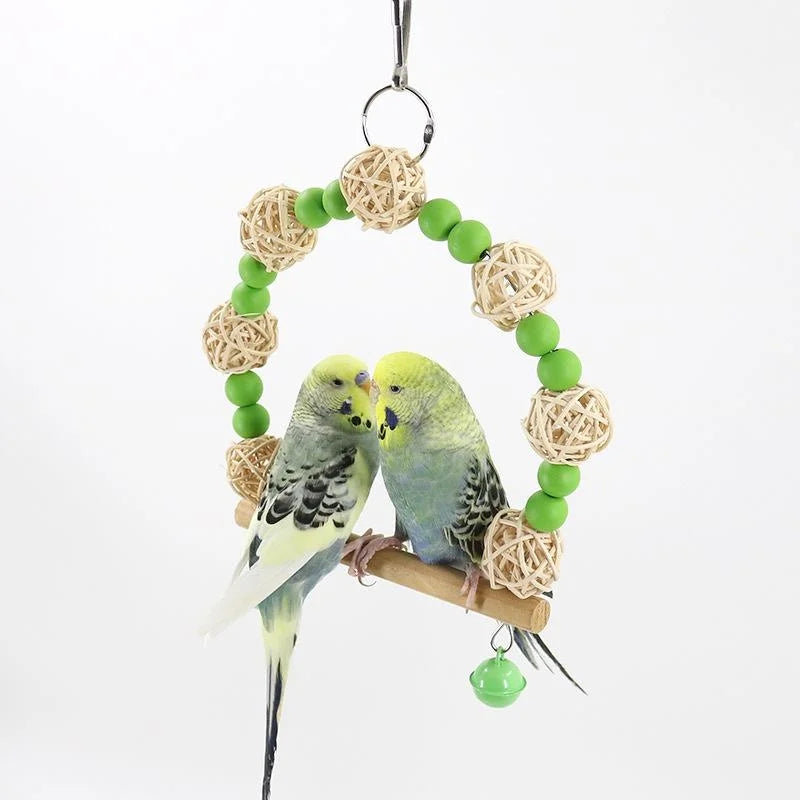 Bird Toy Swing Parrot Toy Swing Supplies Parrot Hammock Pet Toy Pet Supplies accesorios para pájaros попугаи