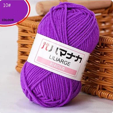 DIY Baby Milk Soft Cotton Knitting Yarn for Sweaters