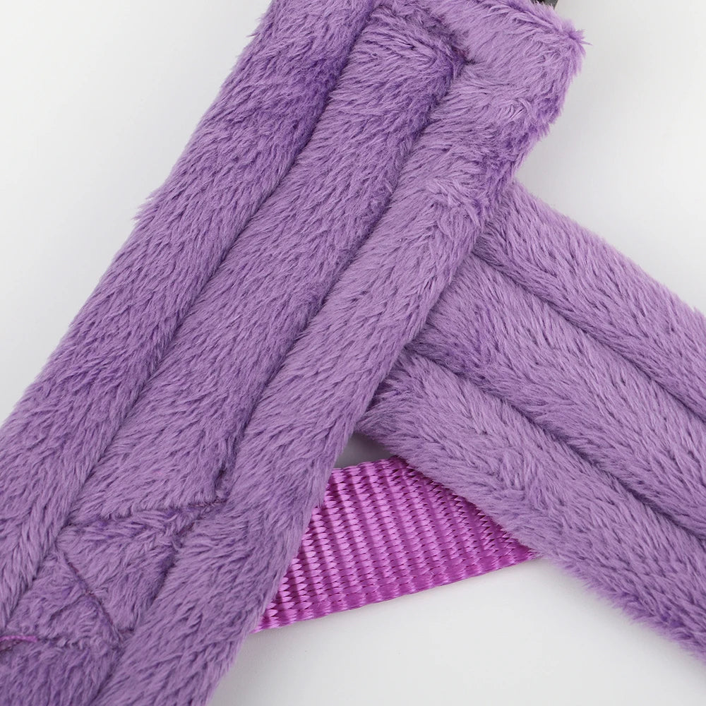 Warm Dog Harness Vest for Winter Soft Padded Adjustable Pet Training Harness for Small Large Dogs Bulldogs and Pugs