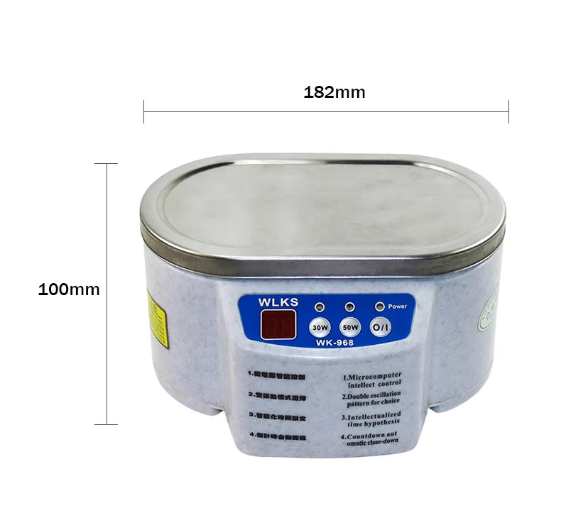 30/50W Digital Ultrasonic Cleaner Bath for Jewelry Glasses Circuit Boards