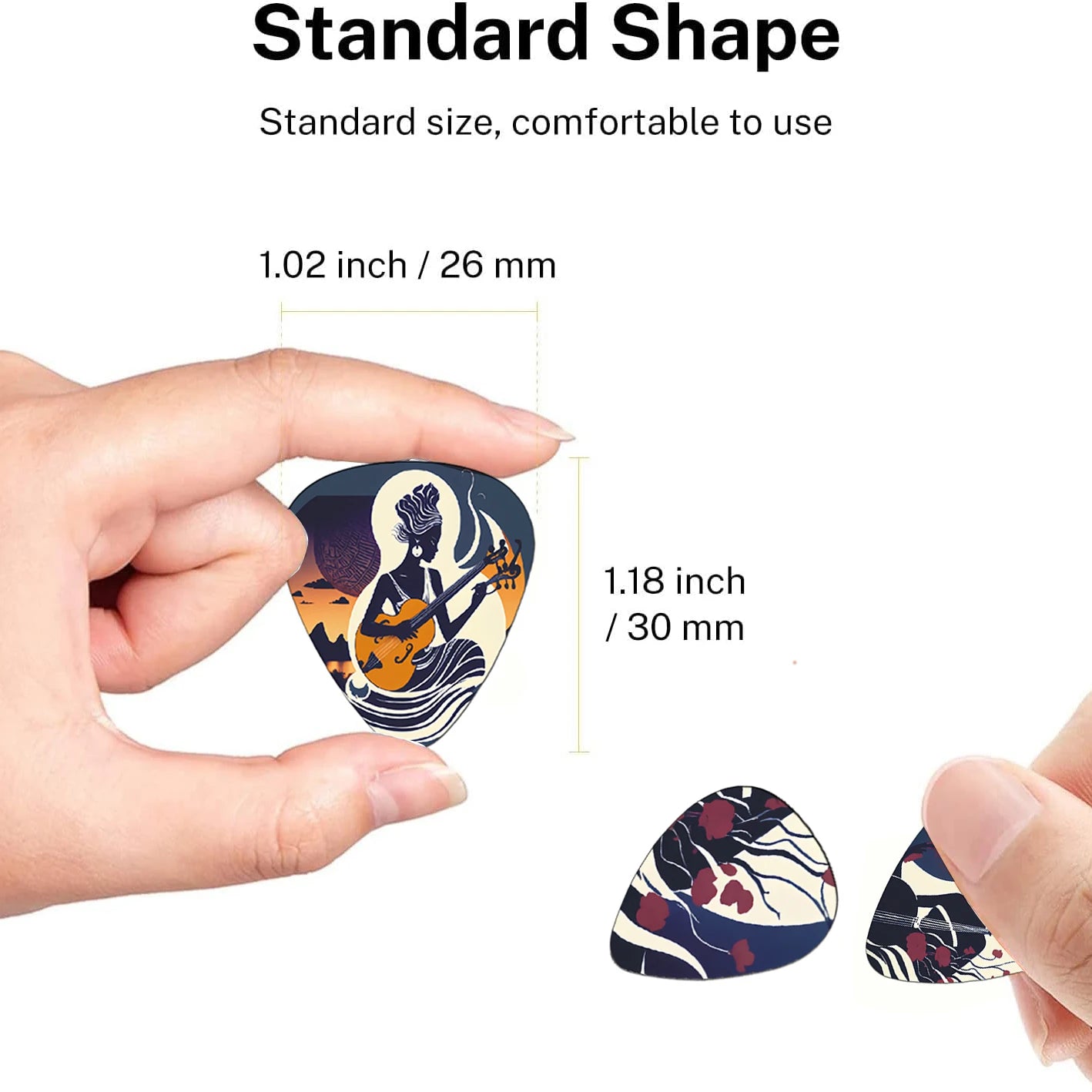 12pcs New Guitar Picks 0.46/0.71/1.0Mm Cartoon Couples