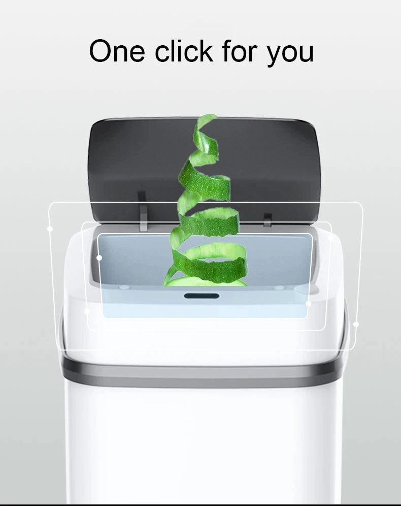 13L Kitchen Trash Bin Touchless Bathroom Smart Trash Can