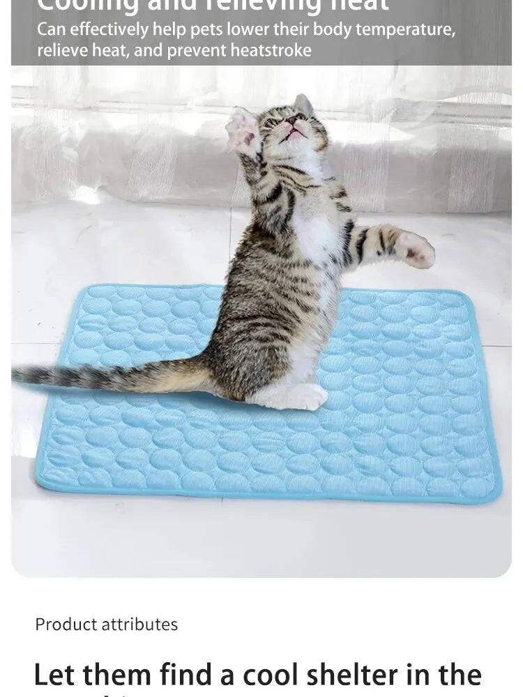 Pet Ice Mats Summer Cooling Sleeping Pad for Small Dogs and Cats