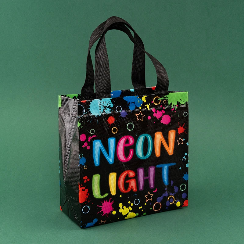 Waterproof Black Non-Woven Fabric Bags Set of 12 or 30 for Clothes Snacks Toys Ideal for Baby Showers Weddings and Party Decorations