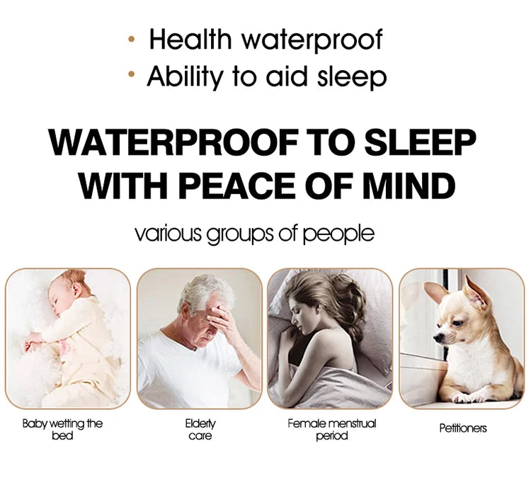 Waterproof Mattress Topper with Elastic Band Quilted Protector Pad for Single/Double Bed 140/160