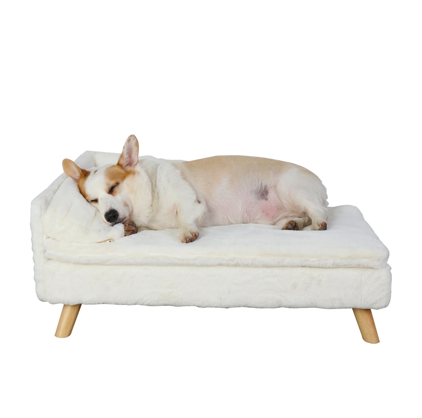 Elevated Pet Bed Nordic Stool with Cozy Waterproof Pad