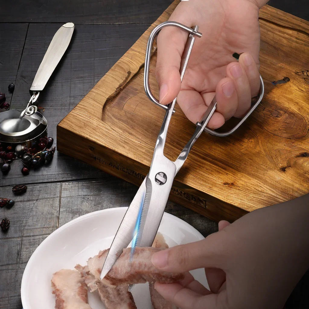 High Quality All Steel Kitchen Scissors with Detachable Stainless Steel Blades Multi Purpose Barbecue and Food Cutting Shears