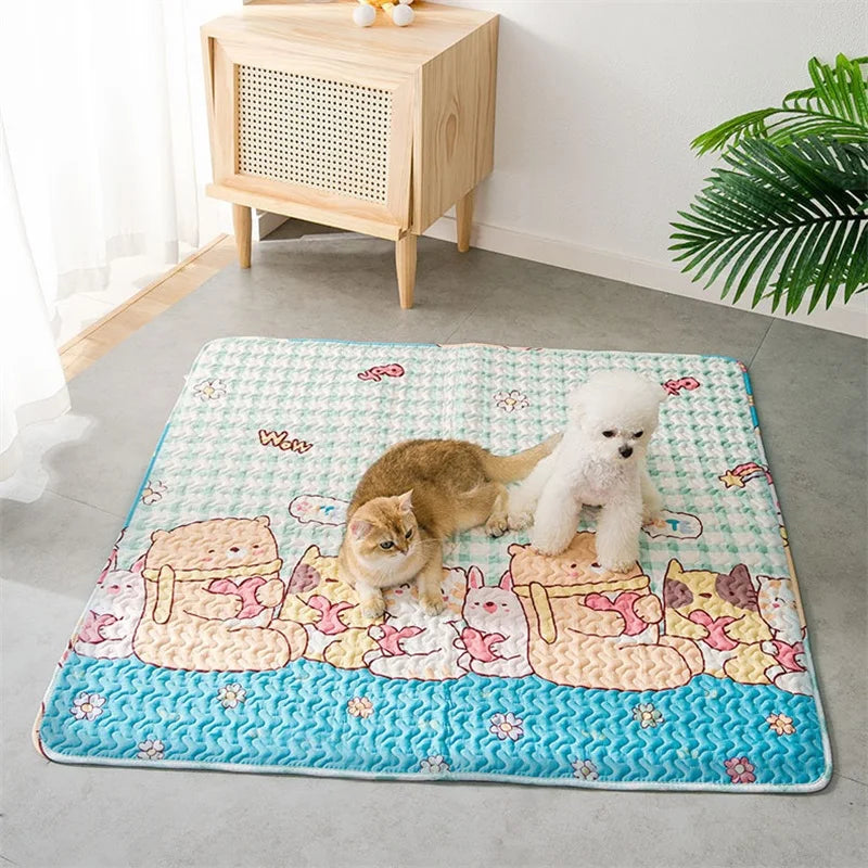 Dog Mats for Floors and Crates Reusable Washable Pet Playpen Cushions for Cats and Puppies Travel Car Mats for Dogs