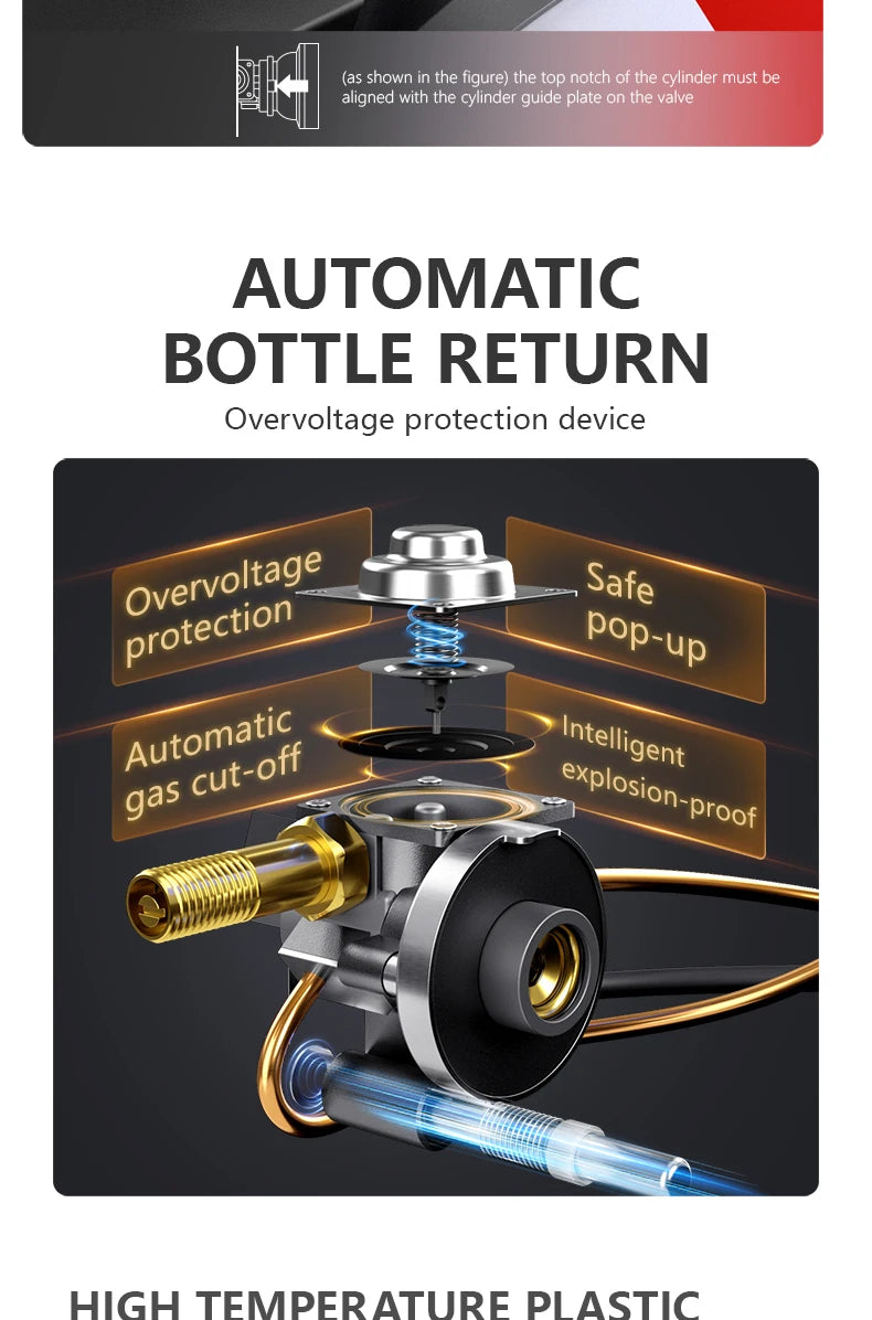 BISINNA Camping Gas Stove 5800W Portable Burner for Outdoor Trekking