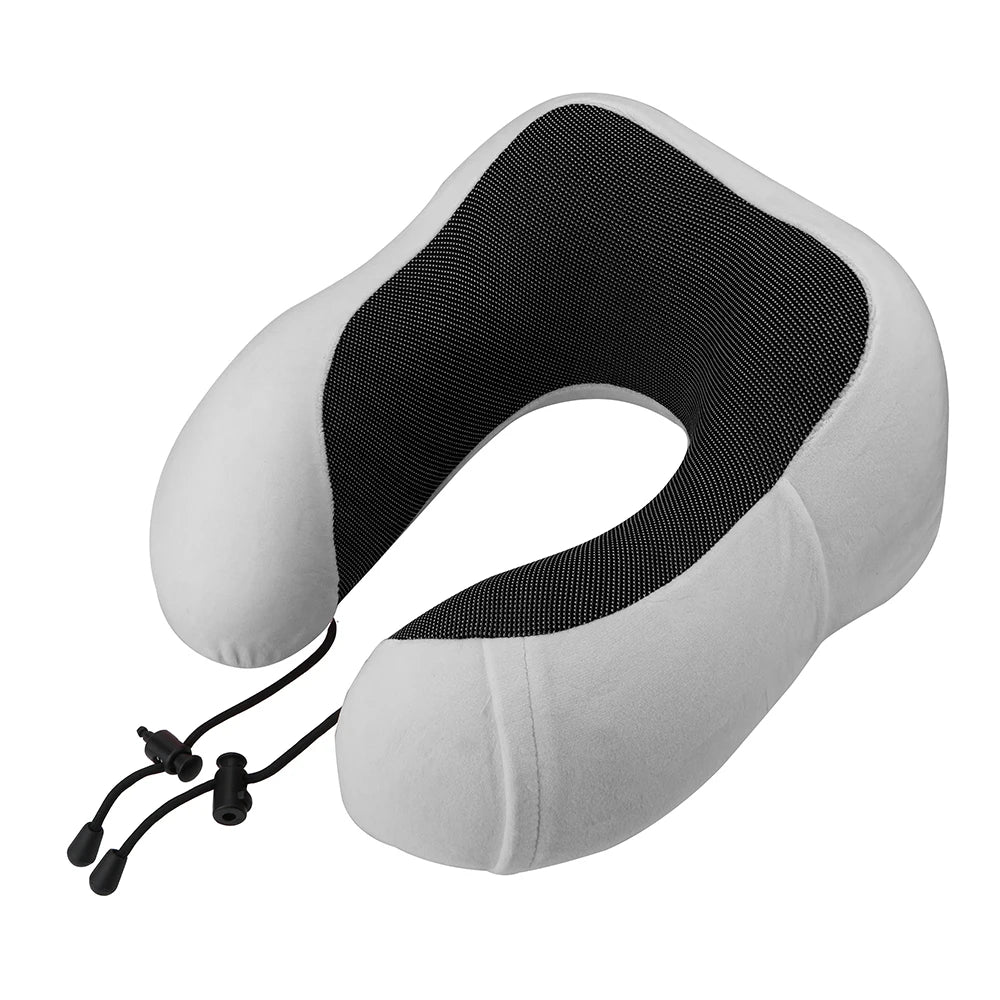 Soft Travel Pillow U Shaped Memory Foam Neck Cushion for Airplanes