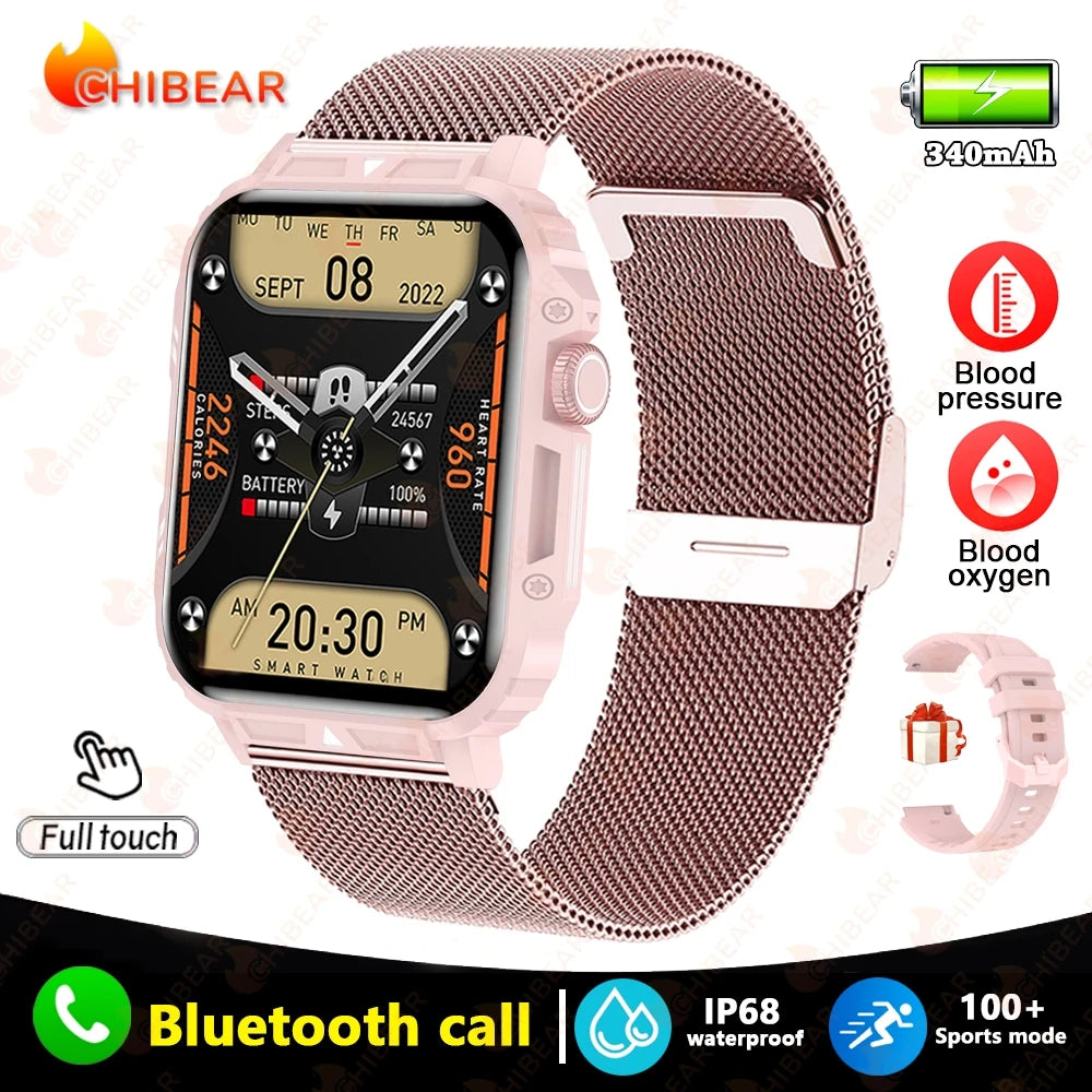 Military Outdoor GPS Sports Smart Watch Men 1.95 Inch Bluetooth Call Heart Rate Blood Oxygen for Android IOS
