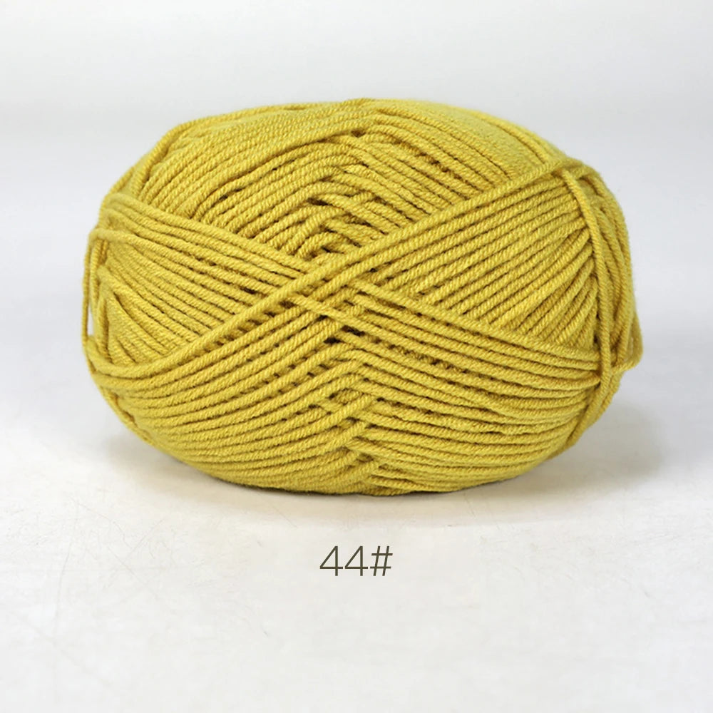 A1-1 50g Set Soft Milk Cotton Yarn for Knitting and Crochet