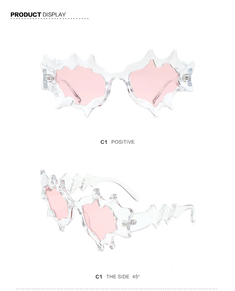 New Y2K Punk Cat Eye Sunglasses for Men and Women Retro Fashion