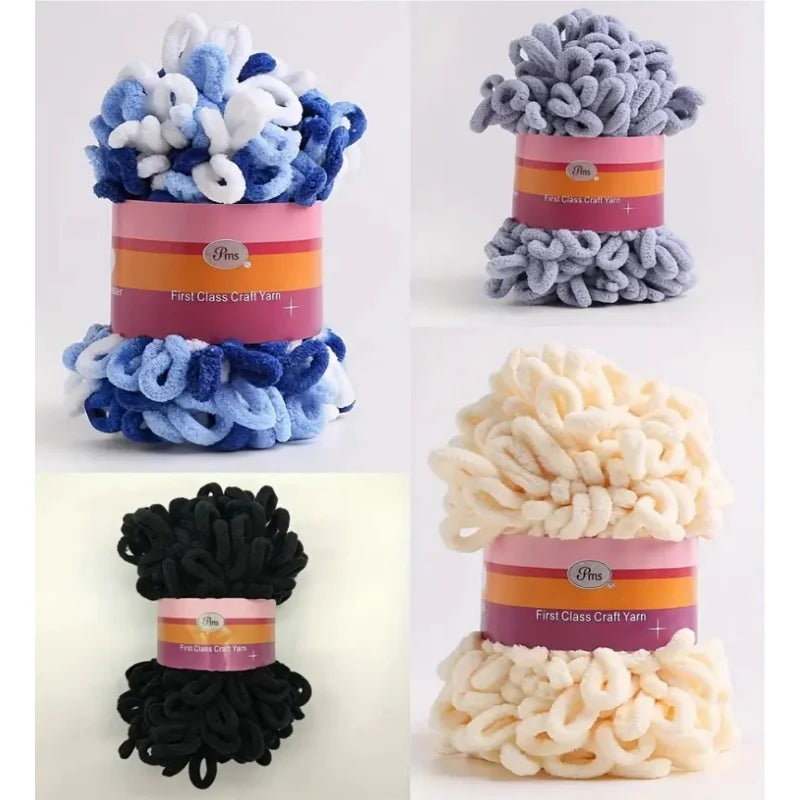 1pc 100% Polyester Finger Loops Yarn for DIY Knitting Crafts