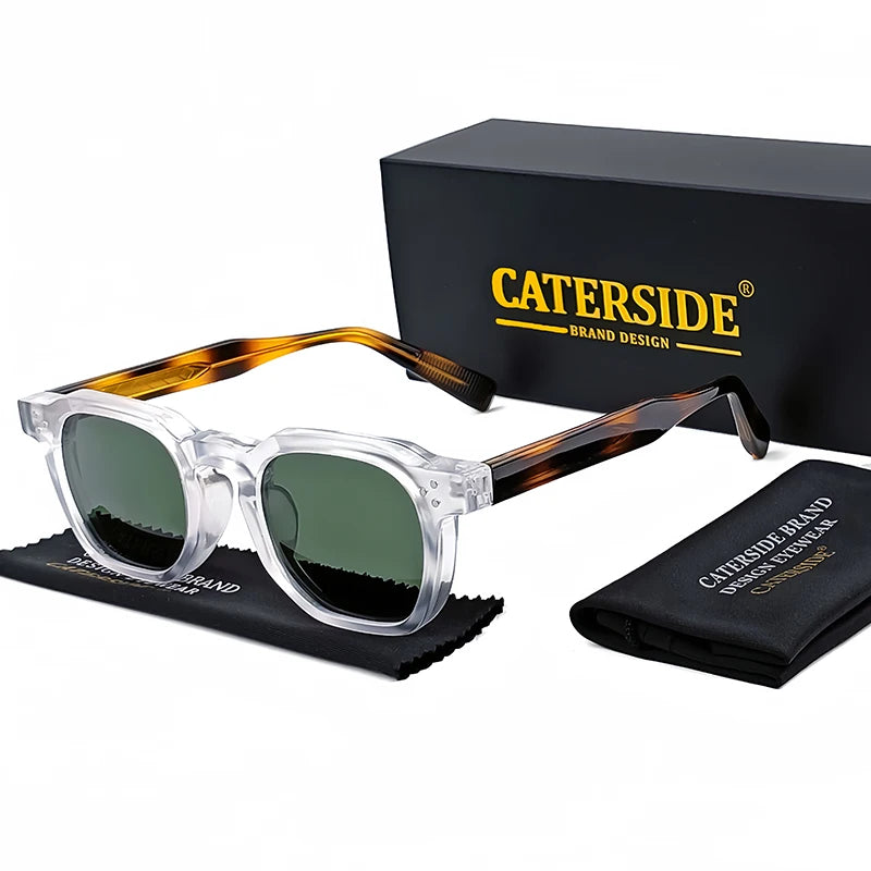 CATERSIDE Retro Punk Small Frame Sunglasses for Men and Women