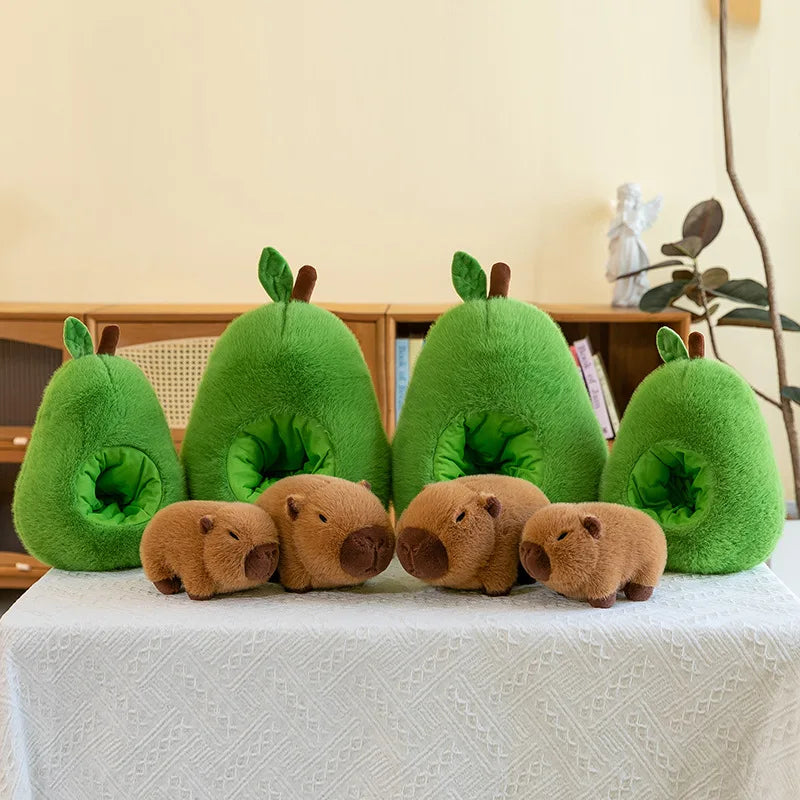 35cm Plush Capybara Doll Avocado Mouse Soft Toy Gift